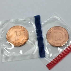 US Treasury 2 Token Set P&D Mint - Brilliant Uncirculated (BU) - Bronze - PDM - Picture 1 of 3