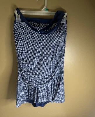 Catalina Suddenly Slim 女式吊带 1 Peice 游泳套装 L 码 12-14 — 第 1/4 张图片