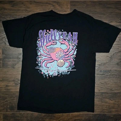 Girlie Girl Originals Womens Large Shell Yeah Crab T-Shirt - Image 1 of 4