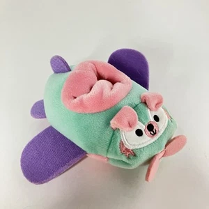 Squishville Flugzeug Plüschtier Stofftier Spielzeug 4 Zoll Mini blau rosa Hund - Bild 1 von 6