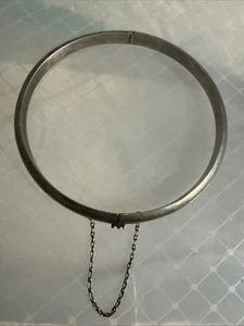 925 silver bracelet bangle Hinge - Picture 1 of 8