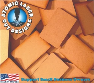 Bases MDF 120mm x 60mm (x3) Esquinas Redondeadas Corte Láser ENVÍO RÁPIDO VENDEDOR DE EE. UU. - Imagen 1 de 5
