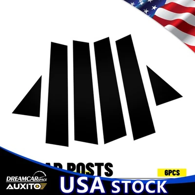 Juego de cubierta de postes de puerta con moldura de pilar de ventana negro brillante para VW Passat 2011-2018 Foto 1 de 4