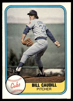 1981 Fleer Bill Caudill Chicago Cubs #306 - Image 1 of 2