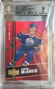 2015-16 Precious Metal Gems Red /150 CONNOR McDAVID BGS 9 Rookie - Picture 1 of 1