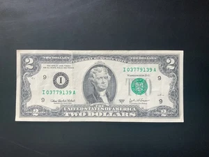 2003A $2 DOLLAR BILL I03779139A - Picture 1 of 4