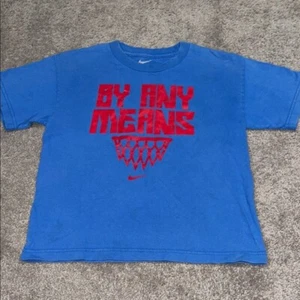 Nike Blue Red Graphic Tee Short Sleeve boys size medium 10/12 - Picture 1 of 3
