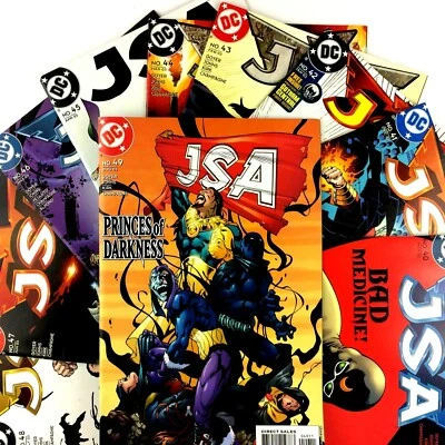 JSA 10 Comic Book Lot Run DC 40 41 42 43 44 45 46 47 48 49 Black Adam Power Girl - Image 1 of 4