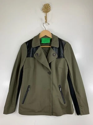 LOGO INSTA CHIC LORI GOLDSTEIN Small Green Button Snap Long Sleeve Jacket  - Image 1 of 4