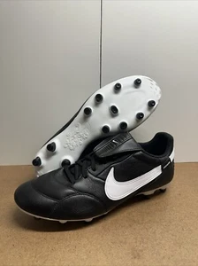 Botines de fútbol Nike Premier 3 negros/blancos FG para hombre talla 7,5 mujeres talla 9 AT5889-010 - Imagen 1 de 8