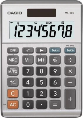 Casio MS-80B Standard Function Desktop Calculator with Large 8 Digit Display - Image 1 of 4