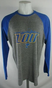 St. Louis Blues NHL Fanatics Men's " The Lou" Long Sleeve Varsity T-Shirt  - Picture 1 of 4