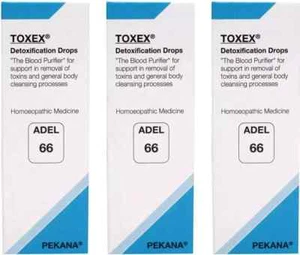 Adel 66 Drops Toxex 20ml (Pack of 3) Homeopathic DETOX Drop free ship - Picture 1 of 5