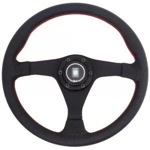 Nardi Gara Steering Wheel 350mm For: Mitsubishi Lancer Evo 1 2 3 4 5 6 7 8 9 10 - Picture 1 of 4