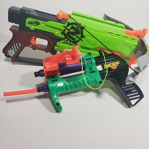 Nerf N-Strike Elite Crossbow Bundle Lot of 2 Nerf Gun Crossbows Small and Large - Picture 1 of 8
