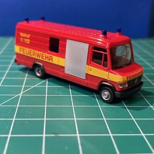 Herpa HO Scale 1:87 Mercedes German Fire Department Van Feuerwehr - Picture 1 of 6