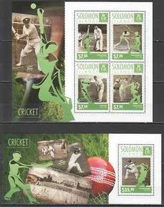 LS231 2014 SOLOMON ISLANDS CRICKET SPORT #2877-81 1KB+1BL MNH - Picture 1 of 1
