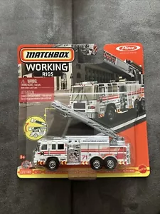 MATCHBOX 2024 WORKING RIGS PIERCE QUANTUM AERIAL LADDER TRUCK - VHTF -😱👀🔥🔥 - Picture 1 of 6