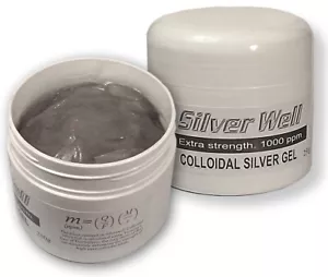 Colloidal Silver Gel Cream. Extra strength. 1000 ppm. Psoriasis Eczema Shingles. - Picture 1 of 5