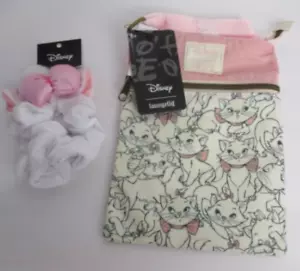 Neu mit Etikett Loungefly Disney The Aristocats Marie Passport Umhängetasche & Scrunchie Set - Bild 1 von 6