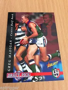 1995 Select Series 2 Draft Pick (424) Greg MADIGAN Fremantle - Picture 1 of 1