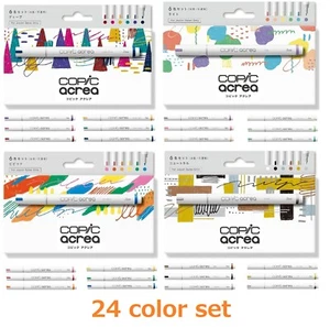 Too Copic Acrea Opaque Water-Based Marker 24 color Set Neutral Vivid Light Deep - Picture 1 of 9