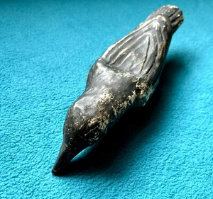 19. Jahrhundert Ton-Keramik Krähe Skulptur  - Bild 1 von 15