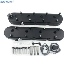 Cubiertas de válvula altas de aluminio fundido para LS1 LS2 LS3 LS6 5.3 6.0 negro - Imagen 1 de 4
