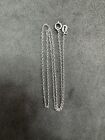 .9g Vintage Sterling Silver 925 Cable Chain 16” Jewelry lot G