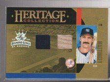 2005 DONRUSS DIAMOND KINGS HERITAGE COLLECTION JERSEY/BAT DON MATTINGLY SP #/100