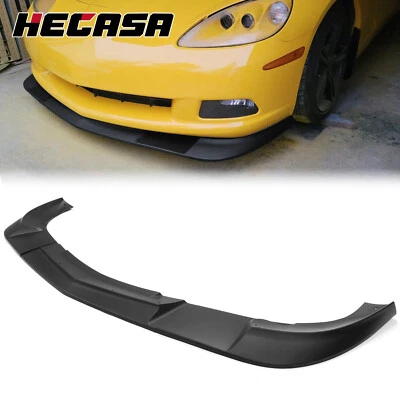 HECASA For 2005-2013 Chevy Corvette C6 Base ZR1 Style Front Bumper Lip Spoiler - Изображение 1 из 4