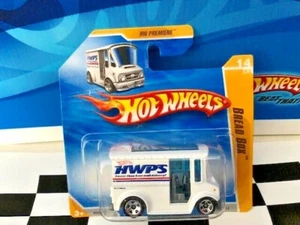 Hot Wheels 2010 HW Premiere 014 Bread Box Delivery Truck 5sp White Short Card SC - Picture 1 of 1