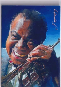 Tarjeta impresa giclee firmada por artista Louis Armstrong #2 24/25 2017 - Imagen 1 de 2