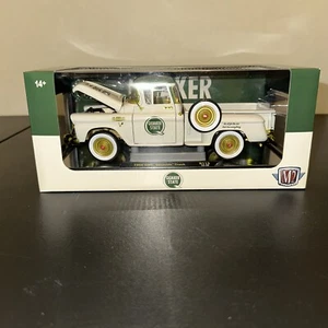 Chase 1958 GMC STEPSIDE PICKUP LIGHT BEIGE "QUAKER STATE" 1/24 M2 Machine - Picture 1 of 4