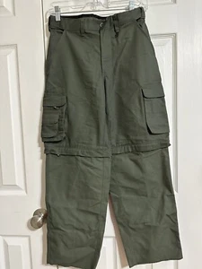 BSA Boy Scout Convertible Pants Switchback Medium Youth Polyester Cargo Uniform - Picture 1 of 8