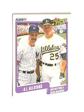 1990 FLEER DON MATTINGLY MARK MCGWIRE AL ALL STARS SUPER STAR SPECIALS #638
