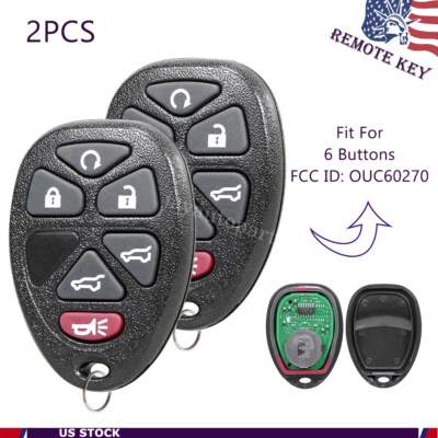 2 para Chevrolet Suburban Tahoe 2007-2013 2014 mando a distancia OUC60270 OUC60221 Foto 1 de 4