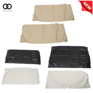 2PC Blackrest Bottom Leather Front Seat Covers For Golf Cart Club Car Precedent - Picture 1 of 15