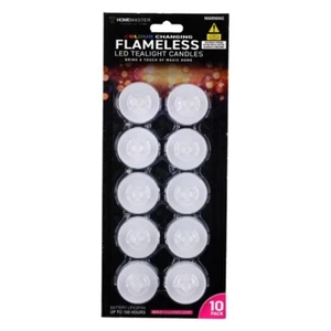 10pk Flameless Candles LED Colour Changing Tealight Decor Led Tealight Candles - Picture 1 of 4