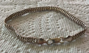 Sterling Silver bracelet Milor 925 marked Vintage lobster Clasp Grandmas Jewelry - Picture 1 of 6
