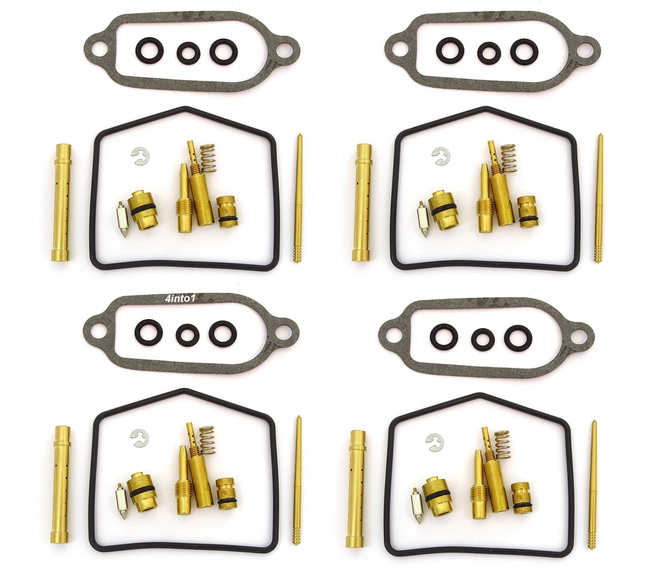 Honda CB400F 75-77 Deluxe Carburetor Repair Kits Carb Rebuild - Complete Set 4 - Image 1 of 1