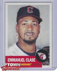 TOPPS BASEBALL MLB LIVING SET CARD 588 - EMMANUEL CLASE - CLEVELAND GUARDIANS - Bild 1 von 2