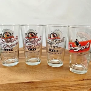 Leinenkugel 4er Set Angeln Bier Pint Cocktail Trinkglas - Bild 1 von 9