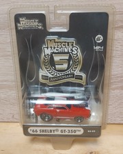 1966 SHELBY GT-350 RED MUSCLE MACHINES 5TH ANNIVERSARY 1/64 NEW