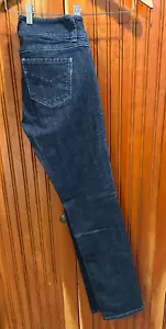 Cabi Lou Lou Straight Leg Style 201 Dark Wash Jeans Sz 4 Womens Actual 29.5X32.5 - Picture 1 of 12