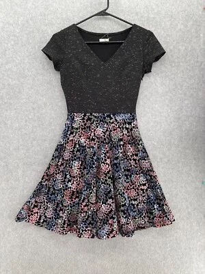 Maison Jules Women's Dress Short Sleeve XS V Neck Floral Fit & Flare Lined - Image 1 of 4