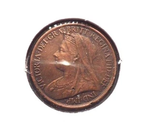 CIRCULATED 1899 BETTER GRADE 1 FARTHING UK COIN! (41615) - Picture 1 of 3