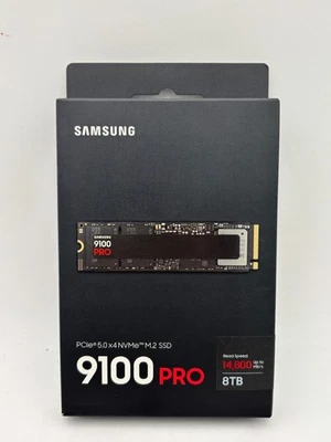 Samsung 9100 Pro PCle 5.0 NVME Internal SSD 8TB - Black - NEW SEALED Ships Free! - Image 1 of 4