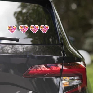 Bubble-free stickers colorful flower heart - Picture 1 of 5