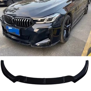 Front Bumper Lower Spoiler Splitter Lip Kit For BMW G32 2021-2024 Glossy Black - Foto 1 di 7